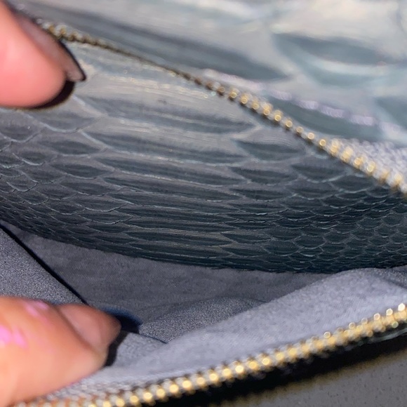Custom Made Blue-Gray Python Crossbody - Picture 3 of 6